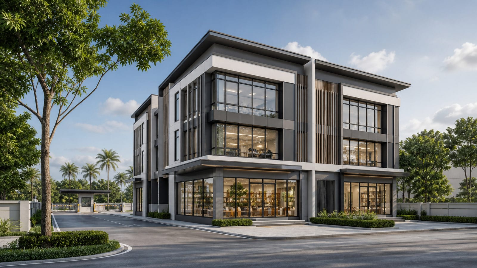 Shop Office in Sungai Buloh — AI-generated conceptual illustration; not the actual development